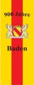 Flagge 900 Jahre Baden 120 x 300 cm PREMIUM Hochformat